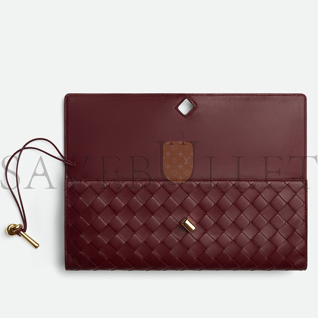 bo*te*ga Ve*ne*ta long clutch andiamo with handle (31*13*3cm)